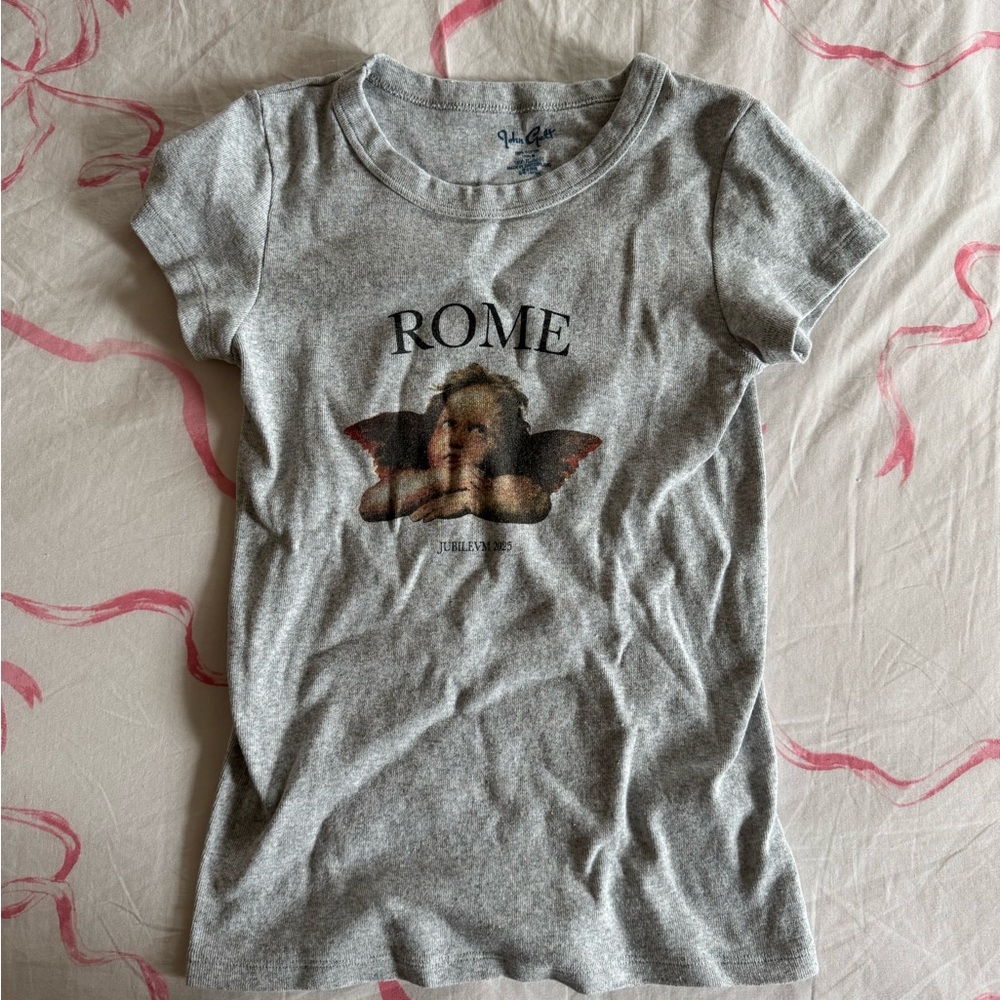 Rome Angel Graphic Tee - Gray